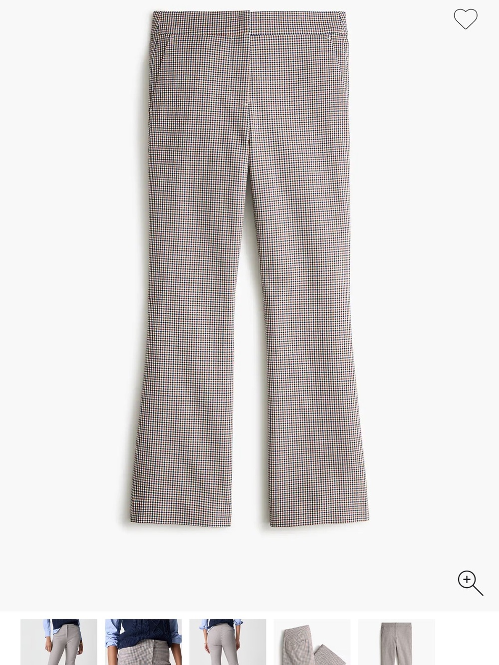 J. Crew Houndstooth Flare Pants in Black & White
